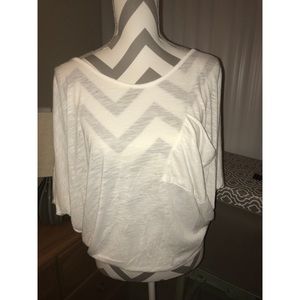 Slouchy lightweight white shirt